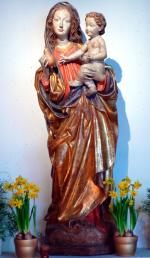 Madonna miz Blumen