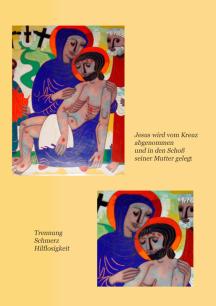 Jesus wird vom Kreuz abgenommen