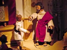 Die Jahreskrippe
     Jesus predigt mit g�ttlicher Vollmacht