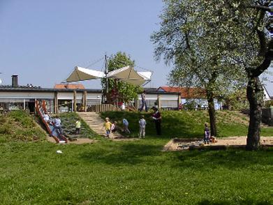 Garten des Kindergartens
