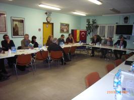 Besuch der DITIB Moschee in F�rth: Pfarrer, Gemeindevorsteher und Imame begegnen sich.