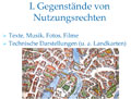 Nutzungsrechte von Texten und Bildern f�r Internet und Publikationen
