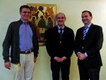 Der neue Vorstand: (vl) Johannes Rutzmoser, PD Dr. Bernd Biberger, Prof. Dr. Joachim S�der 
