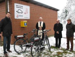 Einweihung der �kostrom-Tankstelle