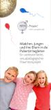 MFM-Flyer: M�chen, Jungen und ihre Eltern in die Pubert�t begleiten. Titelseite