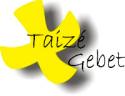 Taize-Gebet Logo mit gelbem Kreuz - schwarzgelb