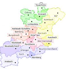 Karte der Erzdi�zese mit den Dekanaten