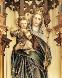 Hochaltar Marienfigur