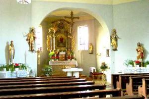 Inneres der Kirche
  St. Laurentius in Wimmelbach