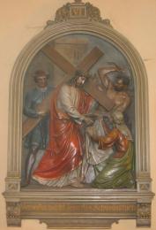 Veronika reicht Jesus das Schweisstuch
  gestiftet von Dorothea Mauser von Heroldsbach
