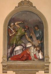 Jesus f�llt das dritte Mal.
  gestiftet von Johann BIrkner von Adelsdorf