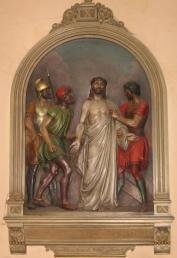 Jesus wird seiner Kleider beraubt
  gestiftet von Heinrich M�ller von Oesdorf