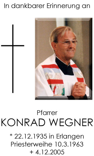 Trauer um Pfarrer Konrad Wegner