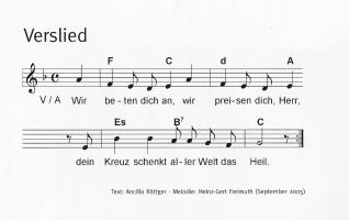 Die Melodie des Versliedes