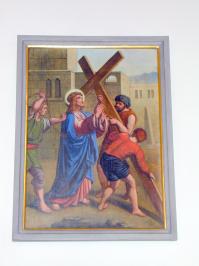 Jesus nimmt das Kreuz auf sine Schultern