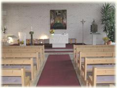 Blick in den Inneraum der Kirche St. Heinrich