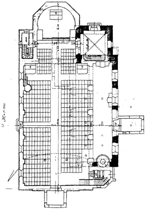 Grundriss der Kirche