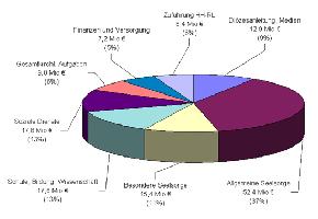 Kreisdiagramm Ausgaben 2009