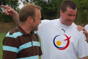 Stefan Sangl mit Hansi Dorfner