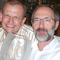 Edwin Berner, Nikolaus Gr�ner mit dem Siegerpokal vom Togotag