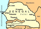Senegal Karte