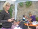 Kinderschminken mit unseren Erzieherinnen