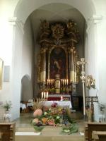 Erntedank-Altar in St. Laurentius Gebsattel