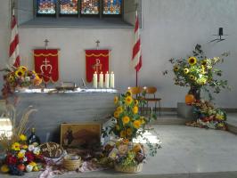 Erntedank-Altar 2011 in St. Johannis Rothenburg
