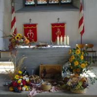 Erntedank-Altar 2011 in St. Johannis Rothenburg