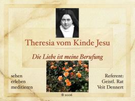 Titlelfolie der Multimediaschau über Therese von Lisieux
