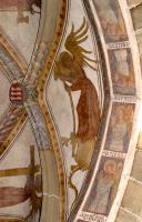 Die Engel laden den Eintretenden zur Anbetung ein.um 1410 in St. Michael Neunkirchen a.Br.