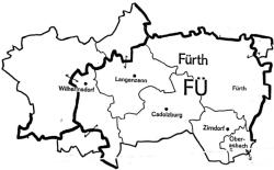 Die Pfarreien des Dekanats F�rth