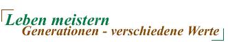 Leben meistern-Werte