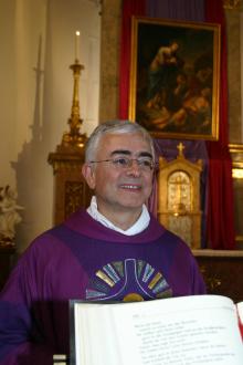 Regens Hans Schieber (im Februar 2007 bei einer Predigt in Ansbach)