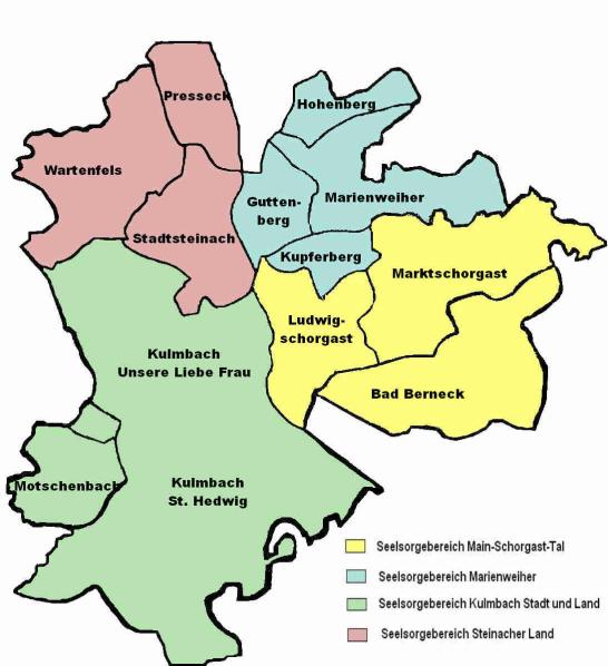 Dekanat Kulmbach - Karte