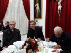14.8.2017 Abendessen mit den Bischöfen in der Erzbischöflichen Residenz in Trujillo