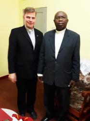 Begegnung mit Erzbischof von Bujumbura  Evariste Ngoyagoye