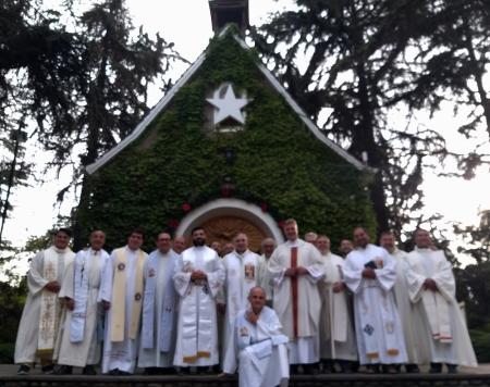Gruppenfoto nach der Heiligen Messe  im Bellavista-Heiligtum