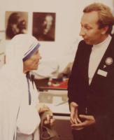 Im Gespräch mit Mutter Teresa beim Katholikentag 1978 in Freiburg