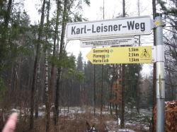 Der Karl-Leisner-Weg führt zur Wallfahrtskirche Maria Eich.