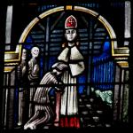 Fenster im Dom zu Xanten: Priesterweihe im KZ