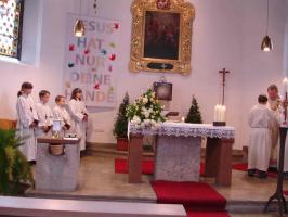 neue Ministranten im ersten Gottesdienst
  