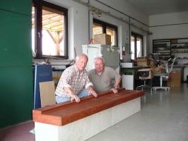 Die neue Bank ist fertig