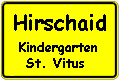 Kindergarten-Ortsschild